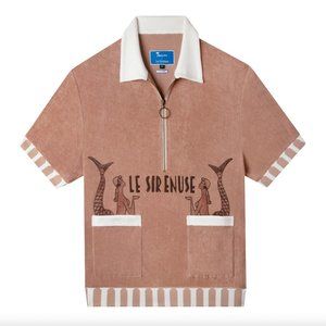 NWT: Tombolo Le Sirenuse Half-Zip Cabana (Clay)